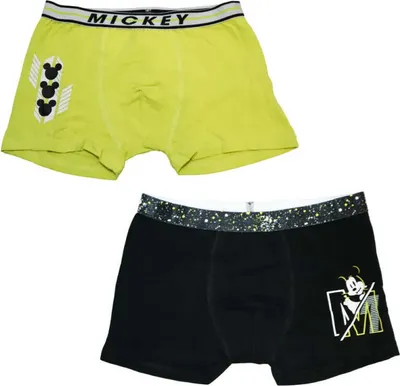 Produktbild von Disney Mickey Maus Jungen Boxershorts Unterhose 2er Pack – Bunt / 134/140