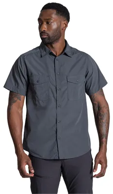 Immagine prodotto di Craghoppers - Camicia da uomo "Kiwi II", a maniche corte CG2407 (3XL) (grigio scuro)