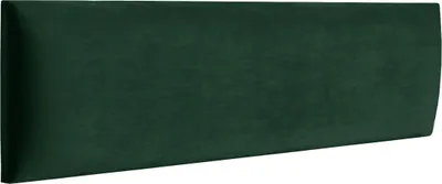 Produktbild von RAVIO Wandpaneel Wandkissen als Kopfteil für Bett 3D Wandverkleidung mit Schaumstoff Wandpolster Wanddeko (40 x 15 cm, Farbe: Flaschengrün - Magic Velvet 2225)