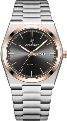 Produktbild von Watch Quarz Mann Armbanduhr wasserdicht Leuchtend Datum Woche Männer Mode Business Klassische Uhren Edelstahl Herrenuhr