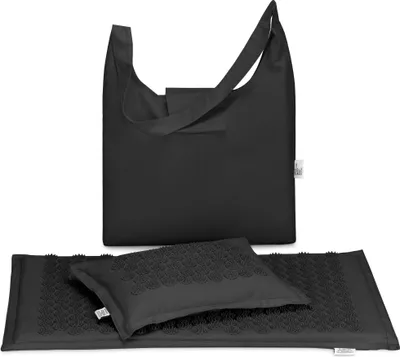 Produktbild von Navaris 2in1 Akupressur Massage Set - Akupressurmatte und Kissen mit Tasche - Akupressur Matte Massagematte zur Entspannung - umweltfreundlich