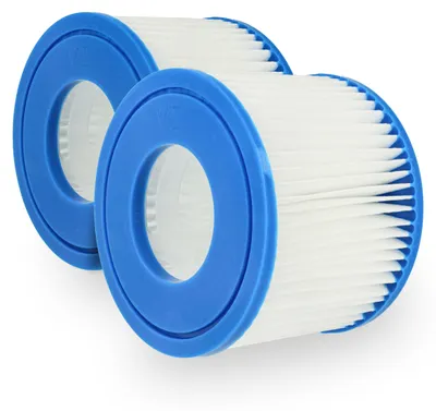 Produktbild von vhbw 2x Filterkartusche Typ VI Ersatz für Darlly 40022, SC838 für Pool - Ersatzfilter Blau Weiß