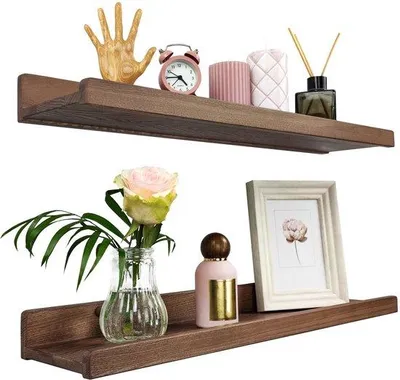 Produktbild von Wandregal Holz 60cm schmal für Bad