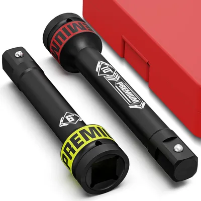 Produktbild von Steckschlüssel Verlängerungen 2-teilig 1" Antrieb 150mm & 250mm Chrom-Vanadium-Stahl
