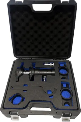 Obrázek produktu pro Hydraulický stahovák s kulovou hlavou, nastavitelná výška 60 mm a 72 mm, bezpečnostní pás je součástí dodávky, lisovací síla 4,5 metrické tuny
