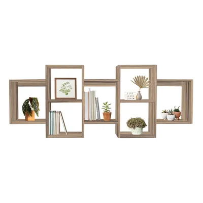 Produktbild von Domax Home - Wandregal Schweberegal Bücherregal - FTS 3, 161x65x18 cm, Sonoma-Eiche