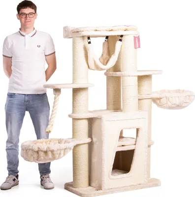 Produktbild von Kratzbaum Hudson · beige · ca. 50 x 178 x 157 cm