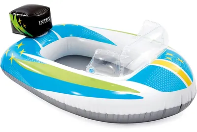 Produktbild von INTEX 59380NP - Baby-Boot - Pool-Cruiser (110x100cm) Kinderboot aufblasbar Poolspielzeug Motorboot