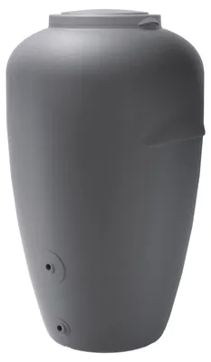 Produktbild von Regentonne Amphore BOLOGNA 440 Liter grau inkl. Hahn