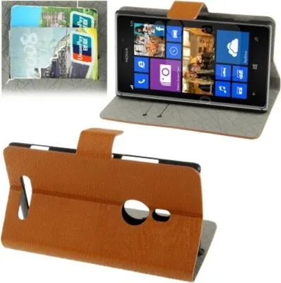 Produktbild von Schutzhülle Handytasche (Flip Quer) für Handy Nokia Lumia 925 Braun