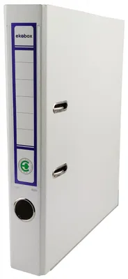 Produktbild von Ekobox Hebelordner A4 schmal 50mm weiß Büro