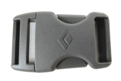 Schwarze 25Mm Stealth Schnalle von Black Diamond; geeignet für Klettergurte.