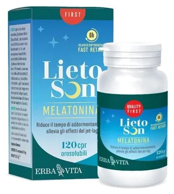 Immagine prodotto di Lietoson Melatonina 120 Compresse Orosolubili