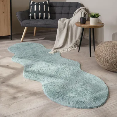 Immagine prodotto di Tappeto soggiorno a pelo corto Moderno in Pelliccia sintetica Morbido Monocolore Antiscivolo Dimensioni 70x200 cm Pelliccia sintetica