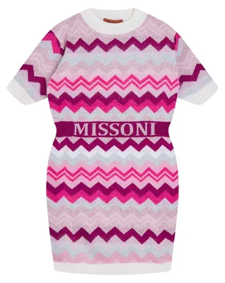 Productafbeelding van Missoni - Gebreide jurk voor meisjes, jersey model GT57025 (maat 152) (meerkleurig)