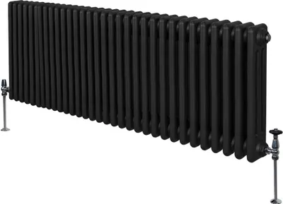 Zdjęcie produktu dla Tradycyjny grzejnik 3-kolumnowy - 600 x 1462 mm - Czarny