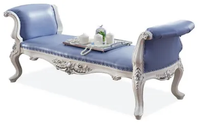 Productafbeelding van Bank, gestoffeerde bank, houten bank, luxueuze zitmeubel, 165x60 cm