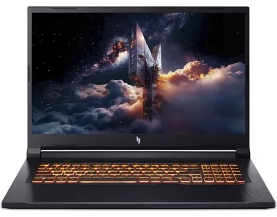 Immagine prodotto di Laptop da gaming Acer Nitro V 17 AI, schermo da 17,3" FHD IPS a 144Hz, processore Ryzen 7 260, scheda grafica GeForce RTX 5070, 32GB di RAM DDR5, SSD da 1TB, Wi-Fi 6E, layout AZERTY