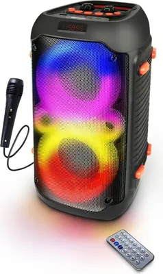 Image de ESPERANZA EP156 BT FM LED RGB KARAOKE Speaker Black 20W