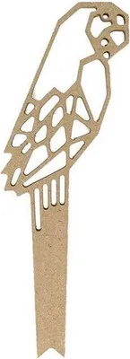 Immagine prodotto di Origami in legno MDF - Pappagallo 25 cm