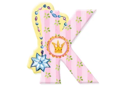 Produktbild von HILLSTEIN Buchstabe K Prinzessin Lillif 0 0 0