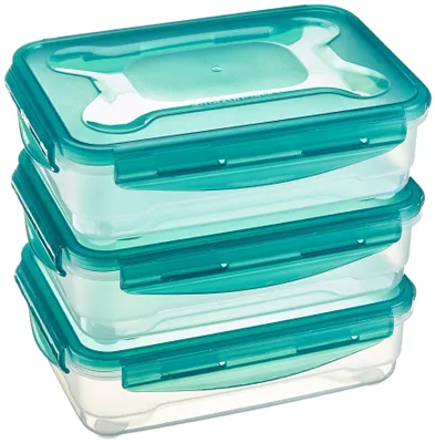 Produktbild von A. Basics Gefrierbehälter im Set, mit Deckel, luftdicht, auslaufsicher, stapelba