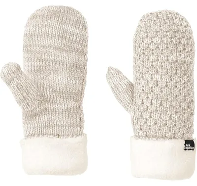 Image de Gants d'hiver à un doigt Jack Wolfskin Women's Highloft Knit avec fourrure synthétique, taille M