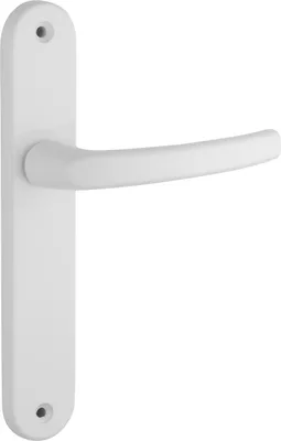 Produktbild von Komplettsatz für Türgriffe, Innentür, Modell Sultane, ohne Rosette, quadratisch, 7 mm, Mittelabstand 195 mm, weiß - THIRARD