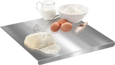 Imagen del producto de Tabla de cortar de acero inoxidable, antibacteriana, de 30x30 cm, con un grosor de 1,5 cm, para la cocina