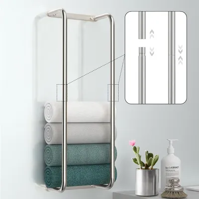 Produktbild von Handtuchhalter, Wandmontage, Edelstahl, für Badezimmer