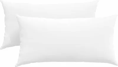 Immagine prodotto di vidaXL Cuscini per divano, 2 pezzi, tessuto bianco, 80 x 40 cm