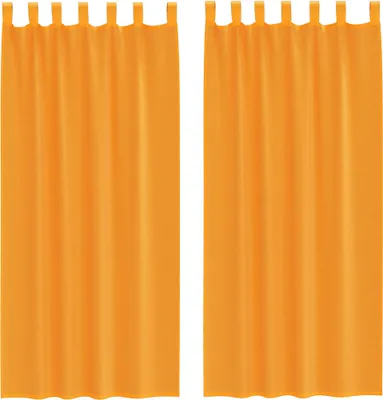 Zdjęcie produktu dla vidaXL Zasłony woalowe z pętelkami 2 szt. Pomarańczowy 140x245 cm