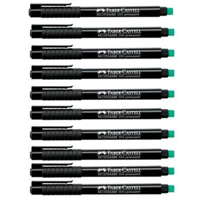 Obrázok produktu pre 10 FABER-CASTELL MULTIMARK 1513 fóliové perá čierne 0,6 mm permanentné