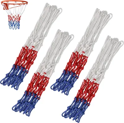 Produktbild von Basketballnetz 4er Set, wetterbeständig, Standardgröße, für den Außenbereich