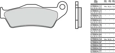Zdjęcie produktu dla Klocki hamulcowe BREMBO Street Sintered Metal - 07BB04LA