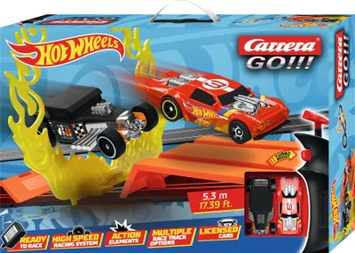 Produktbild von Carrera GO Rennbahn 62564 Hot Wheels 5.3m Slotcar Set mit Looping