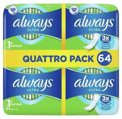 Produktbild von Always - Ultra Damenbinde Normal - 64 Stücke