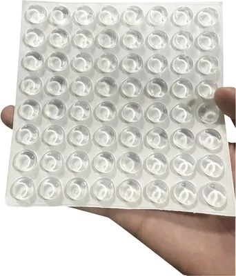 Immagine prodotto di INF Adesivi Trasparenti Cilindrici 12x4mm per Tastiera Unghie - 64 Pezzi