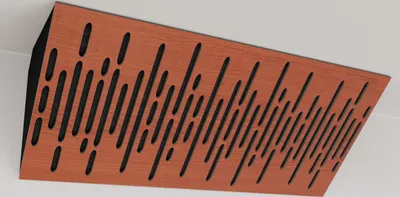 Immagine prodotto di confezione da 2 pezzi - Trappola per bassi acustica angolare stretta | dimensioni: 23 x 50 cm | colore: (ciliegio, WAVE horizon)