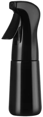 Sprühflasche 200 ml, Feinsprühdüse, schwarz, leere Haarsprühflasche