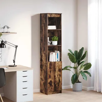 Zdjęcie produktu dla vidaXL Highboard dąb wędzony 37,5x35x180 cm materiał drewnopochodny