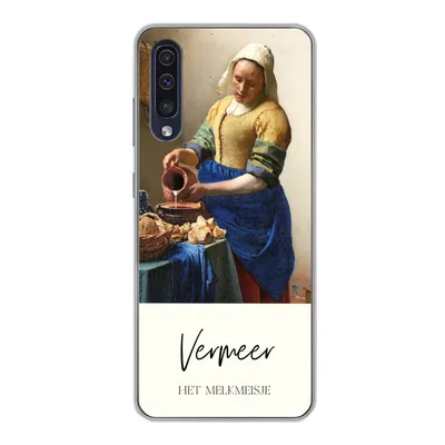 Produktbild von MuchoWow® Handyhülle Schutzhülle Hülle für Samsung Galaxy A30s Kunst - Milchmädchen - Vermeer Silikon Softcase Handy Hülle - Karteninhaber