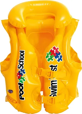 Produktbild von Schwimmweste aufblasbar für Kinder von 3 - 6 Jahren mit Clip-Verschluss und Kopfstütze