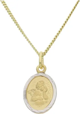 Produktbild von JuwelmaLux Anhänger Schutzengel 333 Gold- und Weißgold JL14-02-0329