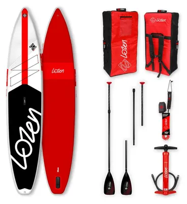 Produktbild von LOZEN Race 12'6 SUP Touring Board aufblasbar Komplettset mit Paddel 384x75cm