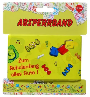 Produktbild von Absperrband Schulanfang Deko Einschulung 1. Schultag