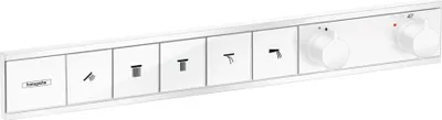 Produktbild von Thermostat RainSelect f UP-Thermostat 5 Verbraucher mattweiß mattweiß Unterputz Fertigset 5 Verbraucher