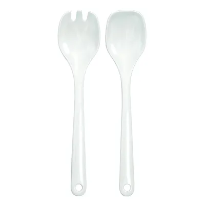 Produktbild von WACA Salatbesteck 305 mm Kunststoff weiß spülmaschinengeeignet