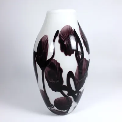 Produktbild von Glasvase Purple Leafs Murano 31cm