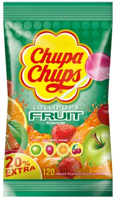 Obrázek produktu pro Chupa Chups ovocná lízátka 120 lízátek v plnícím sáčku 1440g